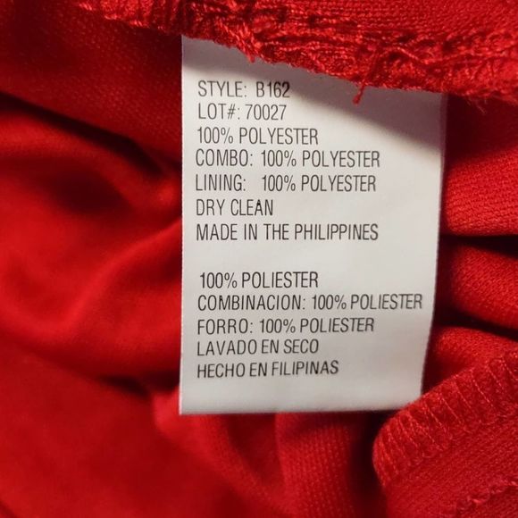 Betsy & Adam Ruched Off the Shoulder Gown Dress Red Size 6 - Picture 10 of 12